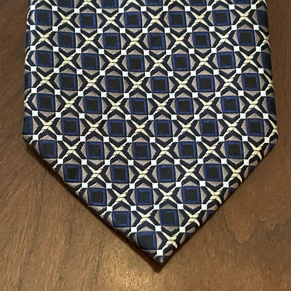 Stafford Blue 100% Polyester Men’s Neck Tie Made In China